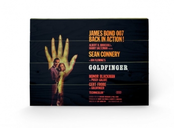James Bond Holzdruck Goldfinger - One-sheet 40 x 60 cm