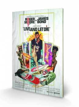 James Bond Holzdruck Live & Let Die One-sheet 40 x 60 cm