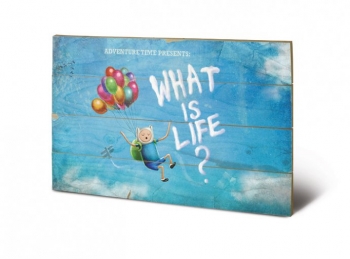 Adventure Time Holzdruck What Is Life? 40 x 60 cm