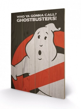 Ghostbusters Holzdruck Logo 40 x 60 cm