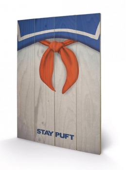 Ghostbusters Holzdruck Stay Puft 40 x 60 cm