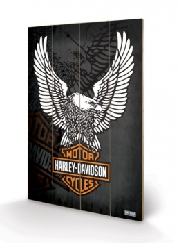 Harley Davidson Holzdruck Eagle 40 x 60 cm