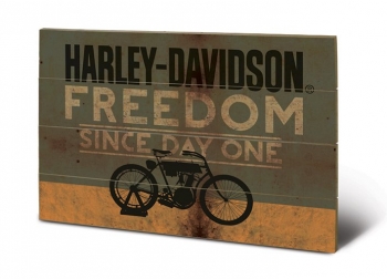 Harley Davidson Holzdruck Freedom 40 x 60 cm