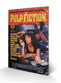Pulp Fiction Holzdruck Cover 40 x 60 cm