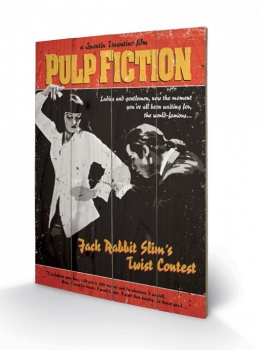 Pulp Fiction Holzdruck Twist Contest 40 x 60 cm
