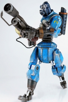 Team Fortress 2 Actionfigur Blue Robot Pyro 27 cm