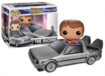 Zurück in die Zukunft POP! Vinyl Figur Delorean mit Marty 10 cm