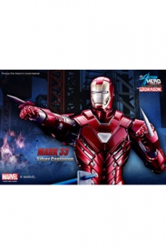 Iron Man 3 Action Hero Vignette 1/9 Mark XXXIII Silver Centurion Armor 20 cm