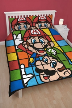 Nintendo Wende-Bettwäsche Retro 200 x 200 cm / 48 x 74 cm