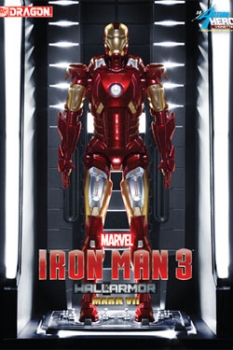 Iron Man 3 Action Hero Vignette 1/9 Mark VII Hall of Armor 20 cm