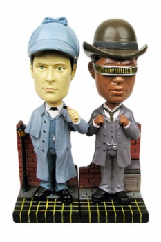 Star Trek TNG Wackelkopf-Figuren Doppelpack Sherlock Holmes Convention Exclusive 18 cm