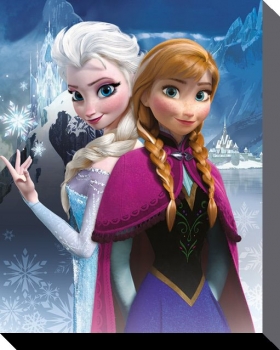 Die Eiskönigin – Völlig unverfroren Leinwandbild Anna & Elsa 40 x 50 cm