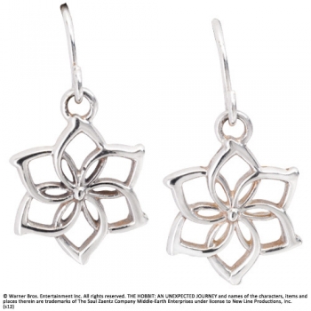 Der Hobbit Eine unerwartete Reise Galadriel´s Ohrringe Flower (Sterling Silber)