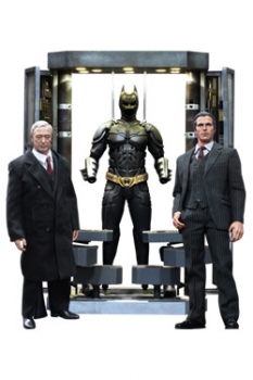 The Dark Knight MM Actionfiguren & Diorama 1/6 Batman Armory with Batman, Bruce Wayne & Alfred 30 cm