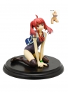 Poyoyon Rock Artwork Collection Resi Carat Statue Cover Girl Sitting Pose R-18 Edition 13 cm