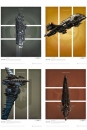 EVE Online Poster-Set Art Prints Battlecruisers