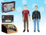 The Big Bang Theory Actionfiguren mit Diorama Set Sheldon & Stuart Convention Exclusive 10 cm