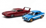 The Fast and the Furious 6 Diecast Modell 1/43 1969 Dodge Charger & 1974 Ford Escort Set