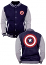 Captain America Baseball Jacke Shield Logo