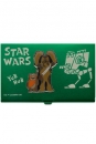 Star Wars Visitenkarten-Halter Chewbacca & Wicket 10 cm