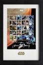 Star Wars Briefmarken im Rahmen Collector 43 x 29 cm