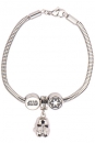 Star Wars Edelstahl-Bettelarmband Stormtrooper, Star Wars Logo & Galactic Empire Symbol