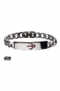 Star Wars Edelstahl-Armband Curb Chain Mandalorian Symbol