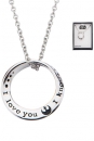 Star Wars Halskette I love you. I know 46 cm (Sterling Silber)