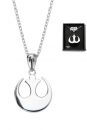 Star Wars Halskette Rebel Alliance Symbol 46 cm (Sterling Silber)