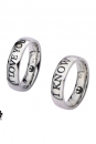 Star Wars Edelstahl-Ringe Set I LOVE YOU / I KNOW