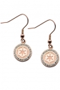 Star Wars Edelstahl-Ohrringe Galactic Empire Symbol & Cubic Zirconia (vergoldet)