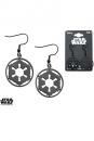 Star Wars Edelstahl-Ohrringe Black Galactic Empire Symbol