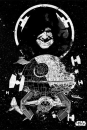 Star Wars Metall-Poster Star Wars Pilots Death Star 68 x 48 cm