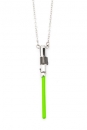 Star Wars Edelstahl-Kette mit Anhänger Yoda Light Saber