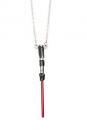 Star Wars Edelstahl-Kette mit Anhänger Red Light Saber