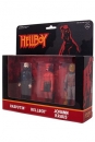 Hellboy ReAction Actionfiguren 3er-Pack Pack B Hellboy w/o horns, Rasputin, Johann Kraus 10 cm