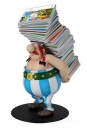 Asterix Collectoys Statue Obelix trägt Bücherstapel 21 cm