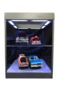 Display Case mit Beleuchtung für Modellautos (silber)