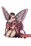 Original Character Hoteri PVC Statue Red Butterfly Illustration by Jin Happobi 16 cm