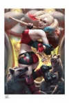DC Comics Kunstdruck Harley Quinn: Hell on Wheels! 46 x 61 cm - ungerahmt - Weltweit limitiert auf 400 Stück!