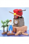 Porco Rosso Tischuhr Fio Piccolo Savoia Late Model 15 cm