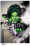 Marvel Kunstdruck She-Hulk 46 x 61 cm - ungerahmt Weltweit limitiert auf 350 Stück!