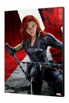 Black Widow Movie Holzdruck BW Kneeling 34 x 50 cm