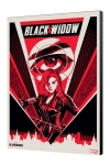 Black Widow Movie Holzdruck BW Moscow 34 x 50 cm