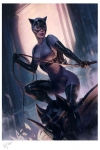 DC Comics Kunstdruck Catwoman Variant 46 x 61 cm - ungerahmt   Weltweit limitiert auf 375 Stück!