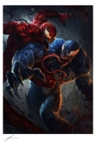 Marvel Kunstdruck Venom vs Carnage 46 x 61 cm - ungerahmt  Weltweit limitiert auf 450 Stück!