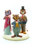 Um die Welt mit Willy Fog Statue Willy Fog, Rigodon, Prinzessin Romy & Tico 20 cm   Weltweit auf 180 Stück limitiert!