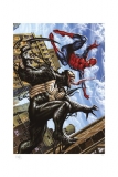 Marvel Kunstdruck Spider-Man vs Venom 46 x 61 cm - ungerahmt