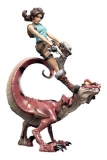Tomb Raider Mini Epics Vinyl Figur Lara Croft & Raptor 24 cm