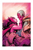Marvel Kunstdruck Scarlet Witch & Vision 41 x 61 cm - ungerahmt Weltweit limitiert auf 150 Stück!